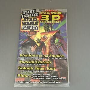 Topps Star Wars Galaxy Magazine Issue #9 with Poster and 3D Trading Card 1996